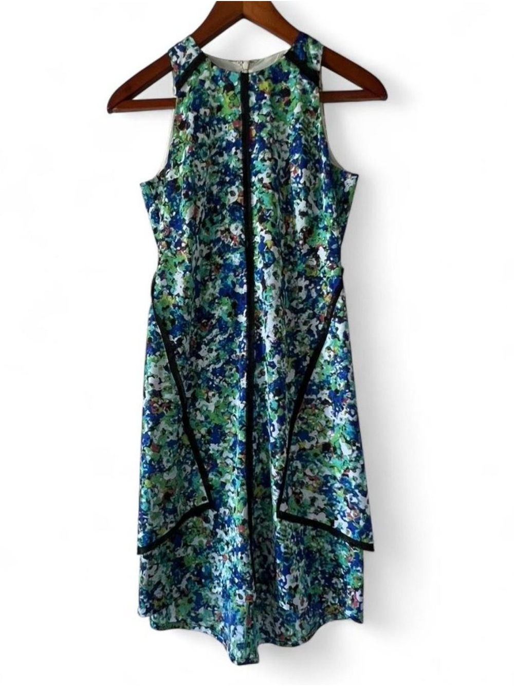 Ann Taylor Petite Watercolor Floral Summer Dress 0P